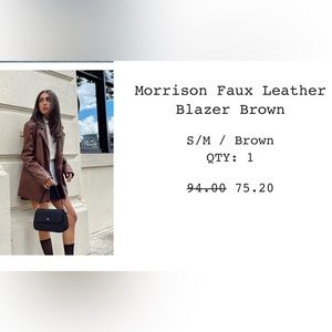 Princess Polly faux leather jacket